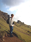Thumbnail of Natalie hiking in the Quirang, Isle of Skye, Scotland